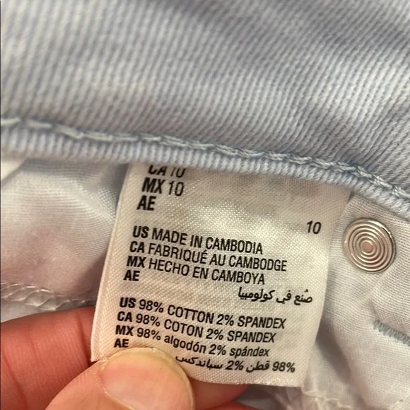 Style & Co Light Blue mid-rise Curvy Capri Jeans size 10 - Picture 5 of 11